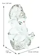 Silver Plated White Polyresin Ganesha Idol for Home, Temple, Office and Car Dashboard