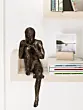 Brown Polyresin Man Sitting In Thinking Position Decorative Figurine