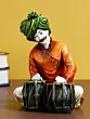 Polyresin Rajasthani Musician Men Statue Playing Tabla Human Figurines Home Decor Showpiece
