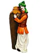 Rajasthani Men with Flower Pot Decorative Handcrafted Polyresin Showpiece