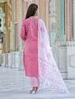 Katha Work Straight Cotton Kurta Set