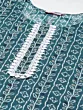 Women Floral Print Viscose Rayon Straight Kurta  (Green)