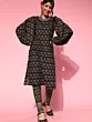 Black Patola Print Kurta With Pant