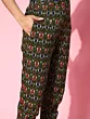 Black Patola Print Kurta With Pant