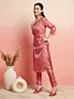 Pink Digital Floral Print Kurta With Pant