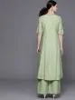 Women Green & Red Yoke Design Anarkali Kurta