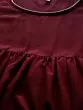 Women Maroon & Golden Printed Hem Empire A-Line Kurta