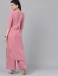 Mauve And Gold Straight Kurta