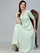Green Flared Maxi Dress