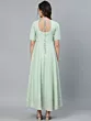 Green Flared Maxi Dress