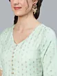 Green Flared Maxi Dress