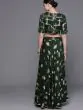 Green & Golden Printed Lehenga Choli