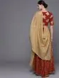  Red & Golden Printed Lehenga Choli With Dupatta