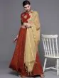  Red & Golden Printed Lehenga Choli With Dupatta