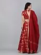 Maroon Brocade Design Lehenga Blouse With Dupatta