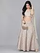 Cream Lehenga With Cape Dupatta