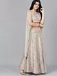 Cream Lehenga With Cape Dupatta