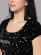 Rust & Black Lehenga Blouse With Dupatta