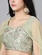 Cream Lehenga With Cape Dupatta
