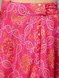 Orange & Pink Bandhani Printed Lehenga Choli & Solid Dupatta