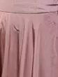 Mauve & Black Flock Printed Lehenga Choli Set With Net Dupatta