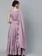 Lavender Schiffli Work Lehenga Choli With Dupatta