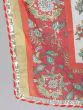 Green & Red Floral Printed Lace Work Kurta Sharara With Dupatta Set