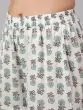 Pastle Green & Red Floral Printed Lace Work Kurta & Sharara With Dupatta Set