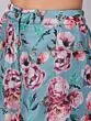 Blue & Pink Floral Printed Kurta & Palazzo With Dupatta Set
