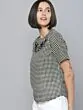 Women Black Checked Top