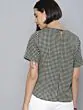 Women Black Checked Top