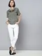 Women Black Checked Top