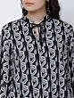 Women Black Printed Top