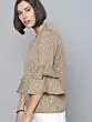 Women Taupe Printed Top