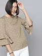 Women Taupe Printed Top