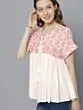 Women White Printed Empire Top
