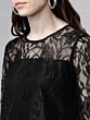 Women Black Self Design Top
