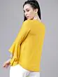 Women Mustard Solid Top