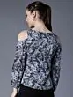Women Black Printed Top