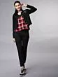 Women Red Checked Top