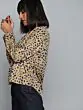 Women Brown & Navy Blue Printed Top