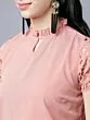 Women Pink Solid A-Line Top