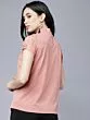 Women Pink Solid A-Line Top