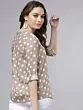 Women Brown Printed Top