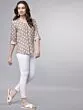 Women Brown Printed Top