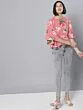 Women Pink Printed Top