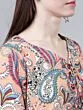 Women Peach-Coloured Printed Top