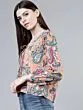 Women Peach-Coloured Printed Top