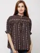 Women Brown Printed Top