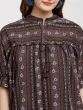 Women Brown Printed Top